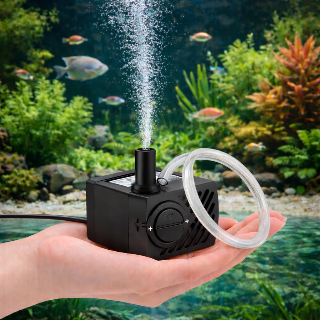 VAYINATO® A300 | 3W | Water Lifting Height Upto 2 Feet Energy Saving Mini Submersible Pump with Speed Control for Aquarium Fish Tank and Indoor Decoration by Petzlifeworld-image-5