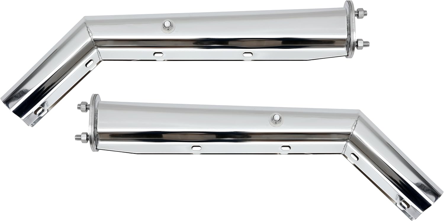 Angled Mud Flap Hanger,Spring Loaded,Stainless Steel. 2.5" Bolt Spacing,27" Length.with 10 inch Enhanced Spring Inside.