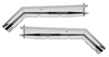 Angled Mud Flap Hanger,Spring Loaded,Stainless Steel. 2.5