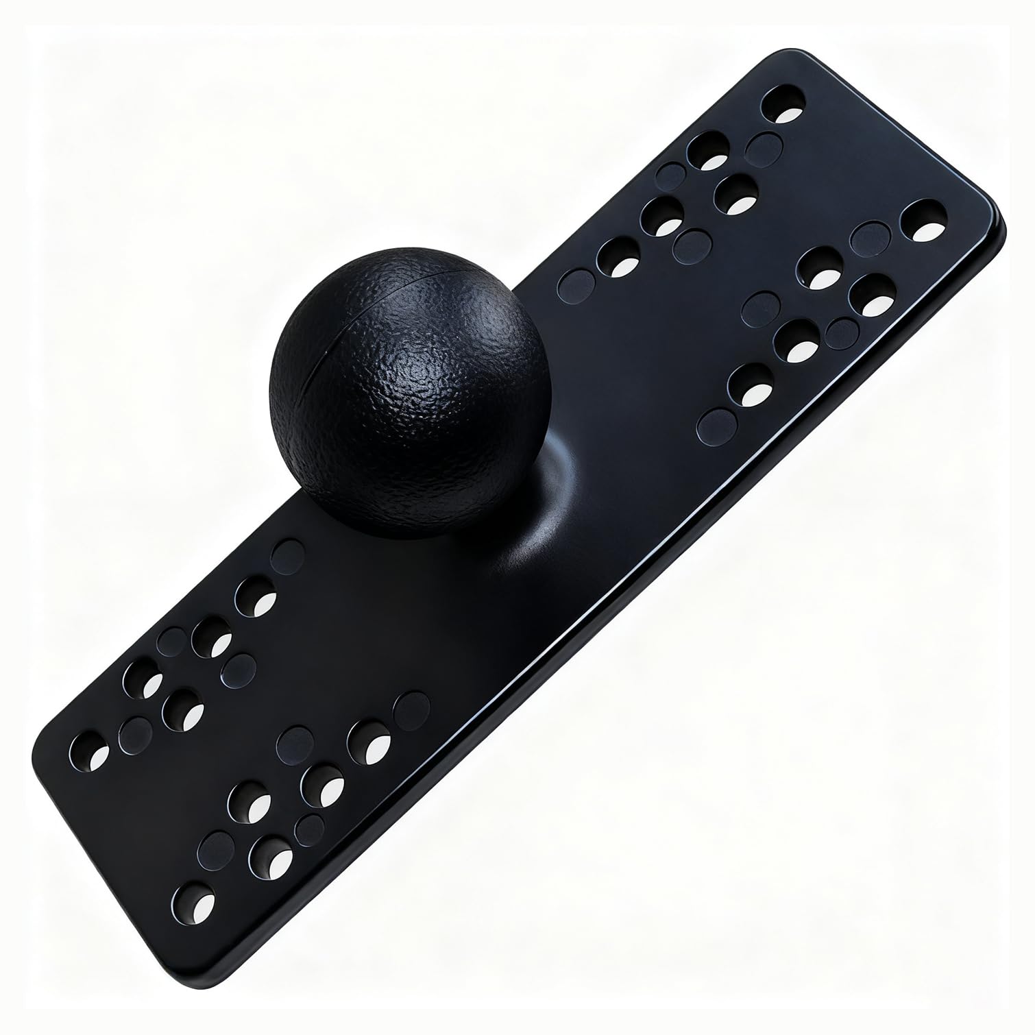 Strg 1.5" Ball Mount with Aluminum Alloy Rectangular Plate, Universal Electronic Device Mounting Ball Base with AMPS Holes Compatible with RAM and All