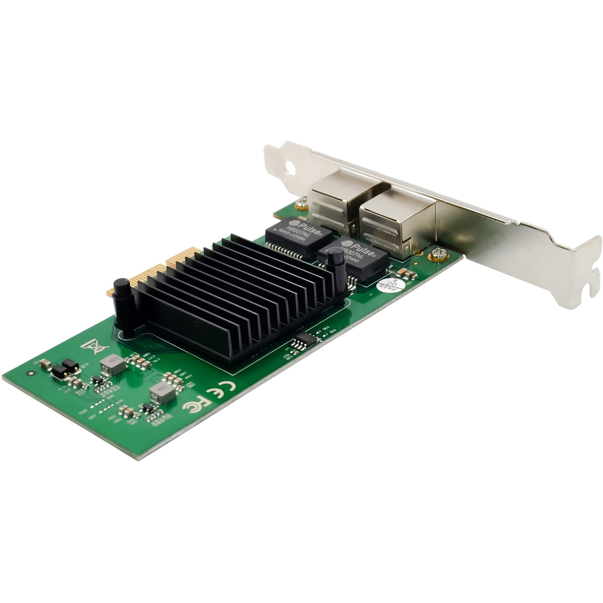 Inline Dual-Gigabit 51125B - Scheda di rete PCIe x4, Intel 82576EB, 2 x RJ45 1 Gb/s, VLAN, Jumbo Frames, slot low Profile