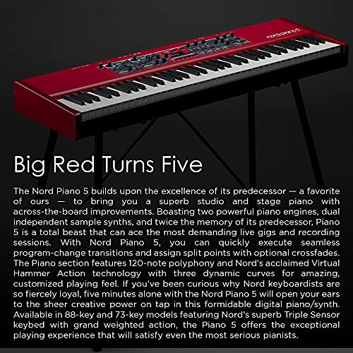 Clavia Nord Piano 5 73 · Piano de scène - Les Beatles, Paul McCartney, John Lennon, RIngo Starr, George Harrison Clavia Nord Piano 5 73 · Piano de scène – Image 4
