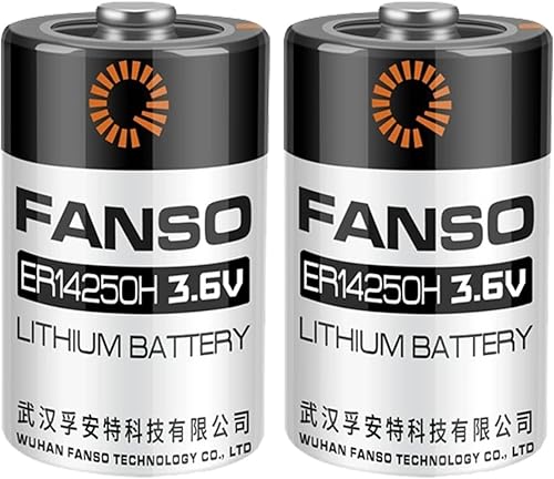 Miniatura 1 de POWCAMAH - Paquete de 2 baterías de litio FANSO ER14250H ER14250 12AA 3.6 V de 1200 mAh para reloj de perro R9 R12 receptor, monitor de movimiento