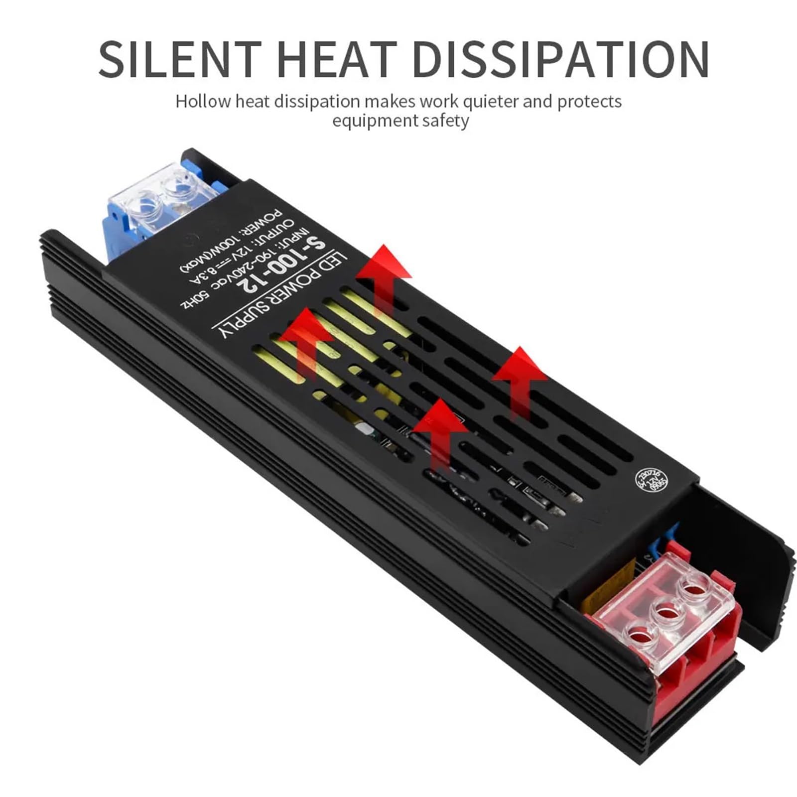 Alimentation LED 60 W, 100 W, 200 W, 300 W, 400 W, 500 W for ruban LED WS2811, DC12 V/24 V(12V,200W)