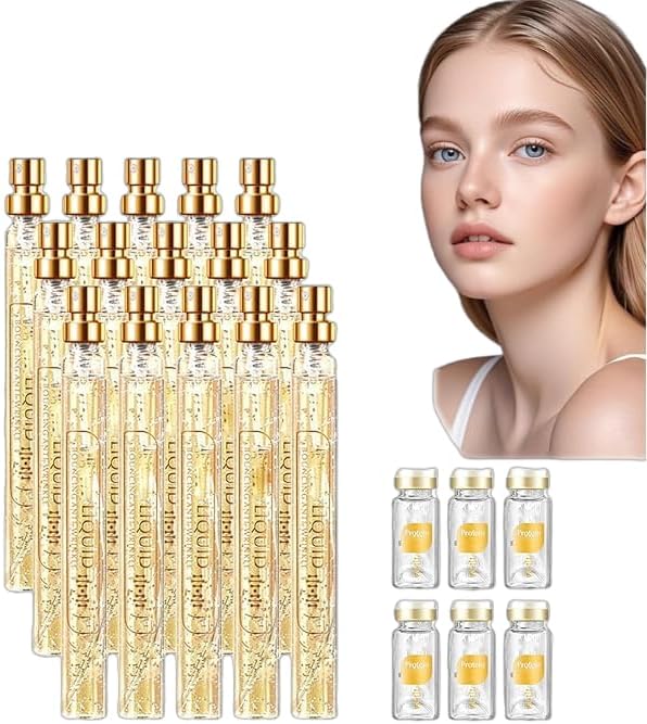 Silk Protein Thread Lifting Set, Silk Peptide Intensive Lifting Ampoule, Absorbable Collagen Thread for Face Lift, For All Skin Types (3PC)