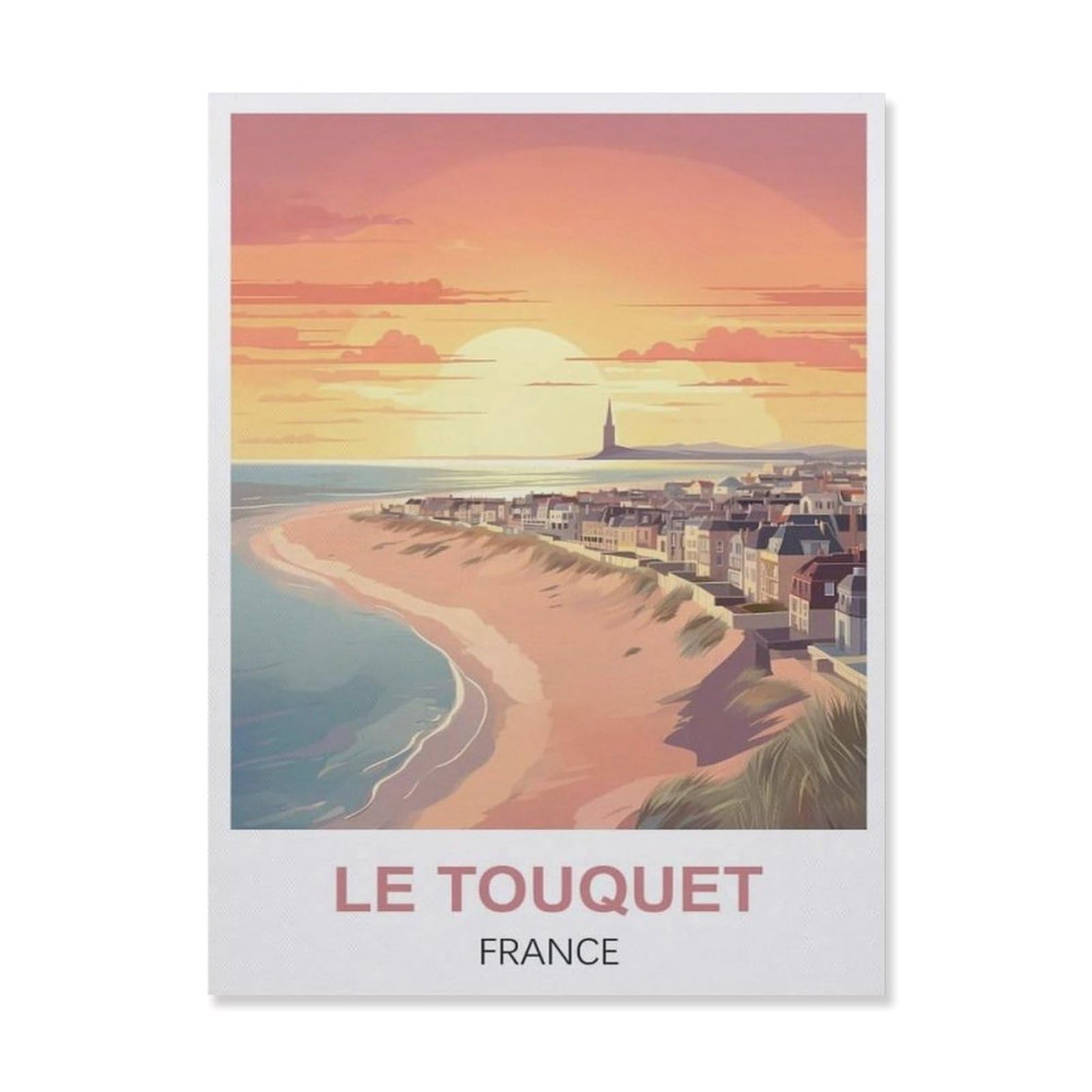 Metal Sign Tin Sign，Le Touquet France(20x30cm）