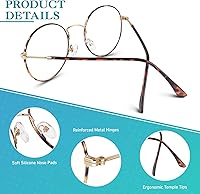 Vista 46 de Happy Store CN56 Gafas de estilo nerd wayfarer de inspiración vintage, marco de carey, lentes transparentes UV400