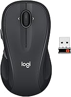 Logitech M510 Wireless Mouse for Laptop & PC - Ergonomic Graphite Design, Programmable Buttons, 2-Year Battery Life, Unifying Receiver