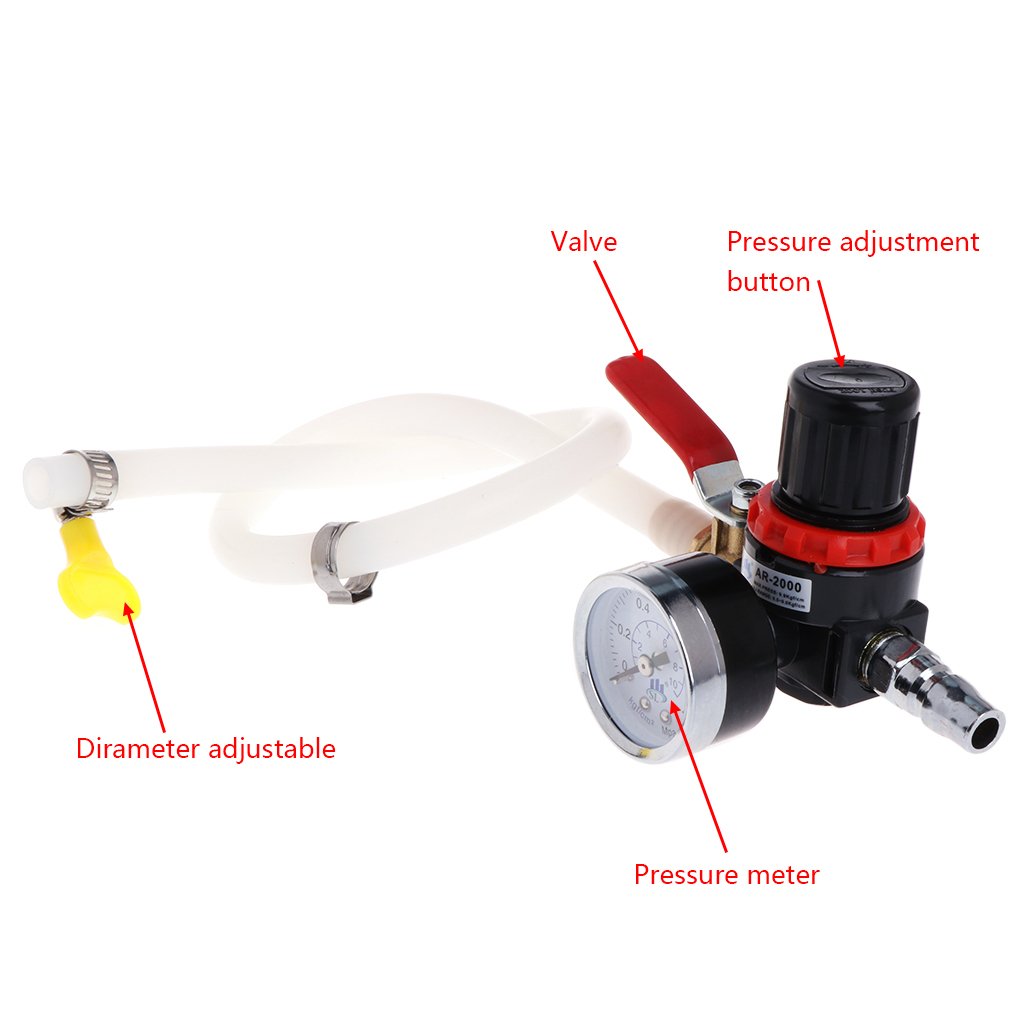 GUMEI Universel Voiture Liquide de Refroidissement réservoir d'eau détecteur de Fuite radiateur testeur de Pression jauge