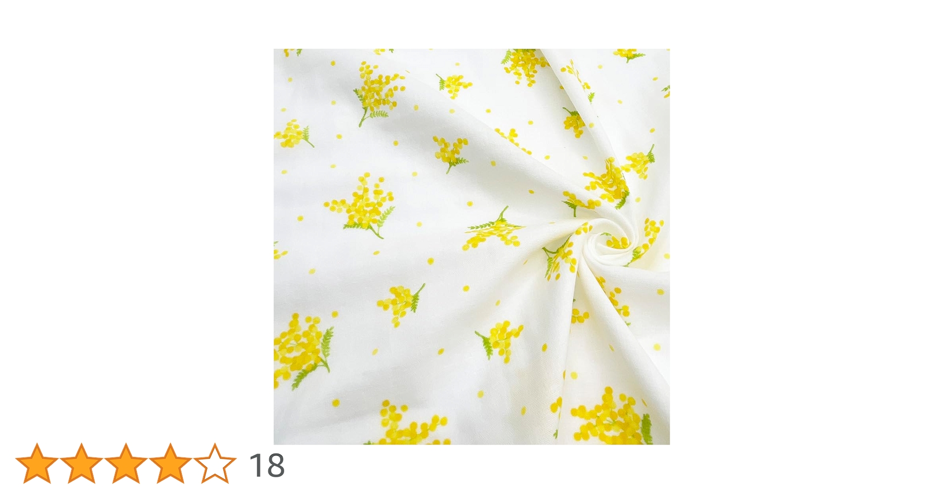 ミモザ Amazon | mimosa ミモザ柄 ダブルガーゼ 花柄 生地幅110cm 日本