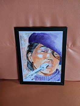 Amazon.co.jp: 沢田研二 手描きアクリル画 A4 イラスト『star julie 2