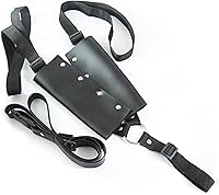 Vista 1 de Warrior - Funda para correa trasera de doble espada, soporte de espadas dobles de espuma de madera con cinturón, correa trasera de hombro katana