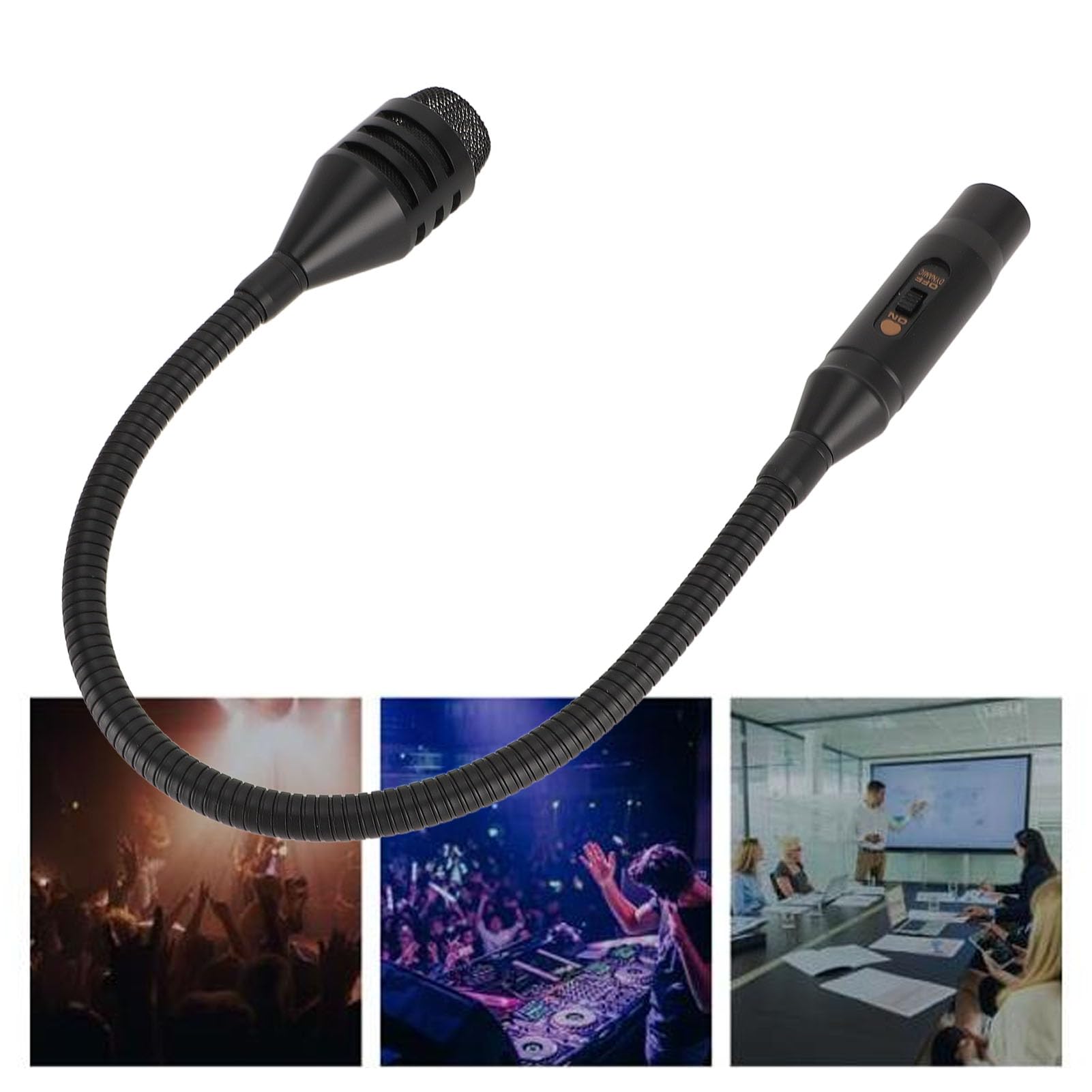 Mikrofon DJ do Miksera Audio, Profesjonalny Ruchome Mikrofon z Cewki do Sceny, Studia, Pręty, 3 -pinowe Męskie Interfejs XLR