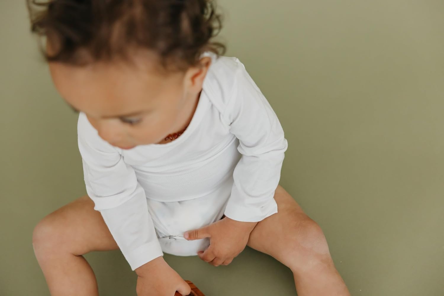 Copper Pearl Long Sleeve Bodysuit Baby: Ultra Soft Baby for Newborns, Boys, and Girls - Stylish, Comfortable, Overlap Shoulders, Premium Knit Fabric - 18-24 Months, Dove - Image 6