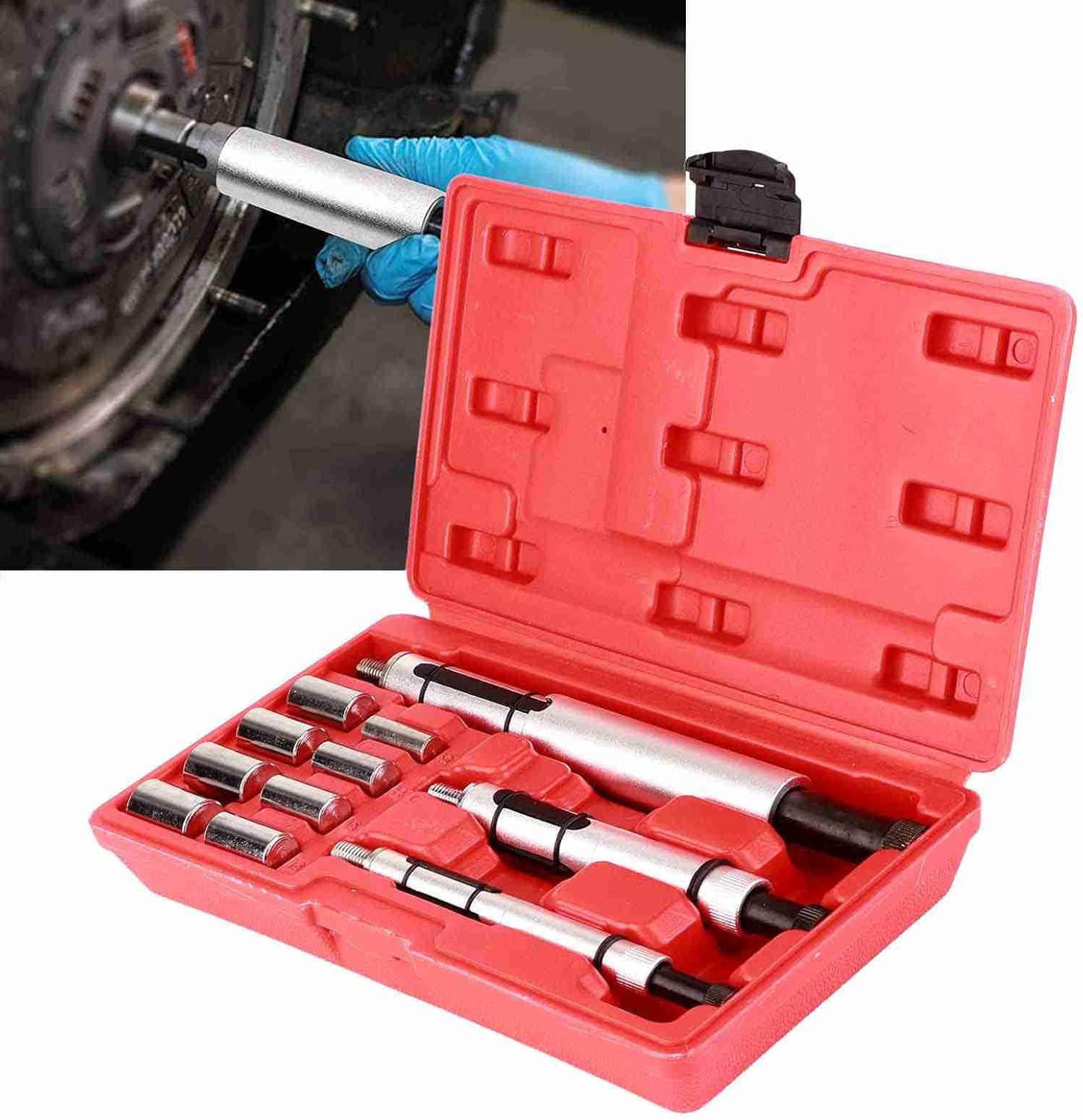 aqxreight 11PCS Universal Alignment Tool Kit Complete Vehicle Auto Repair Tool for Precise Centering of Disc