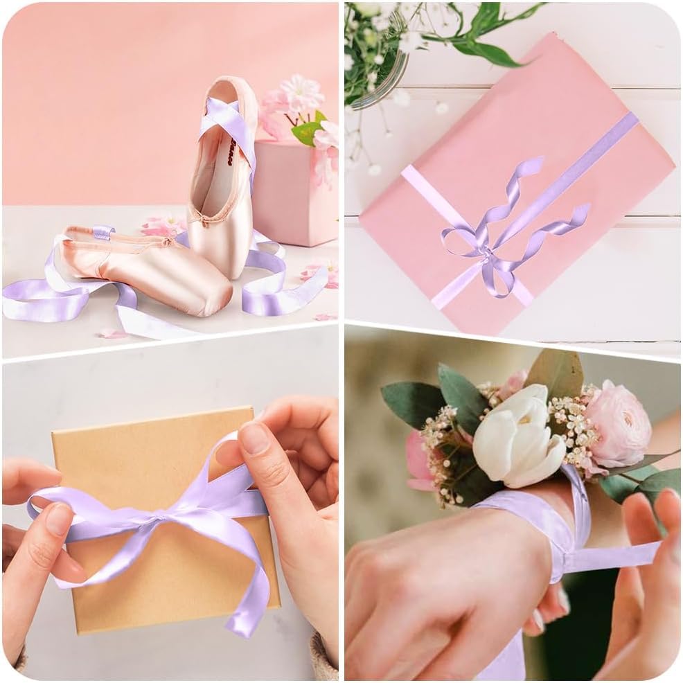 Nastro Di Raso 6mm X 91m - Oro Rosa Per Regali, Matrimoni, Decorazioni Natalizie E Fai Da Te - Foto 9