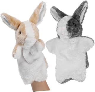 LRXIYODE 2Piezas Mano Peluche Interactivo Juguete Educativo Comunicación Padre Hijo Imaginativo Color Aleatorio