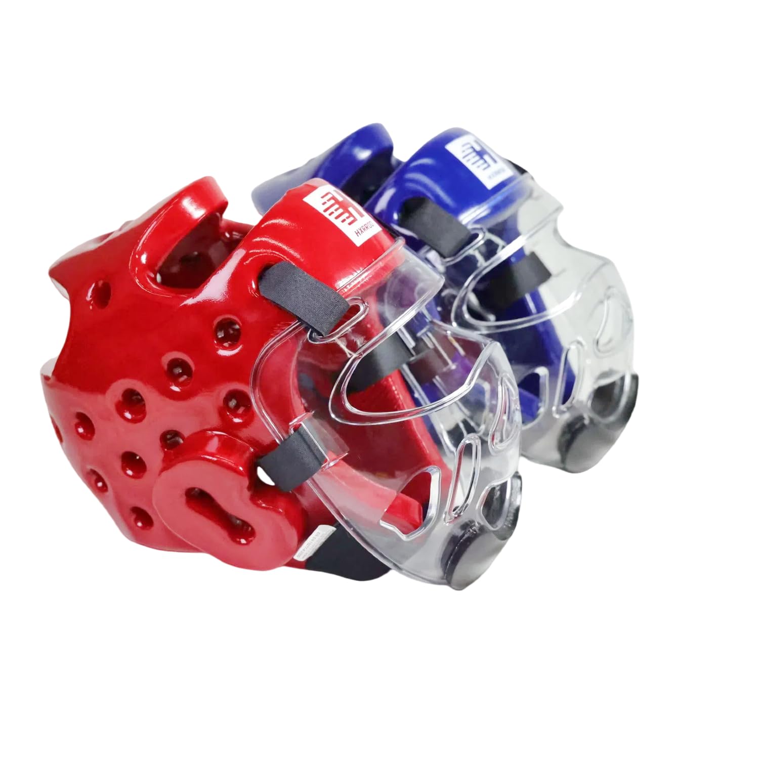 2PC Taekwondo Headgear Karate Headgear with Removable mask for Sparring Partner Muay Thai Taekwondo Karate MMA Training Children Adults