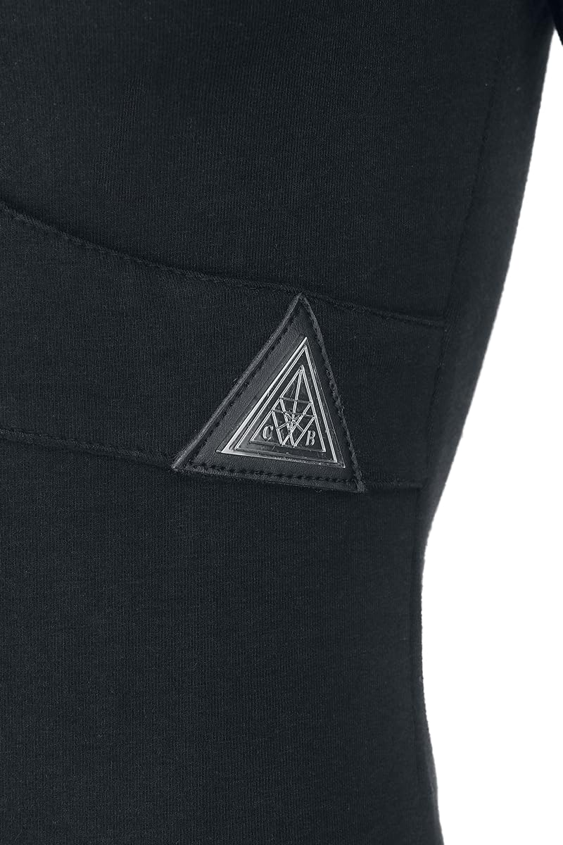 Chemical Black Moira Top Donna Maglia Maniche Lunghe Nero XL 95% Cotone, 5% elasthane Slim Fit