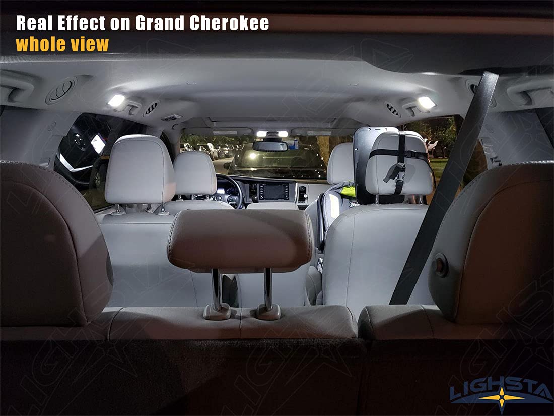 ENDPAGE Jeep Grand Cherokee LED Interior Light Kit - 15 Piece 6000K White Bulbs 2011-2020 Models