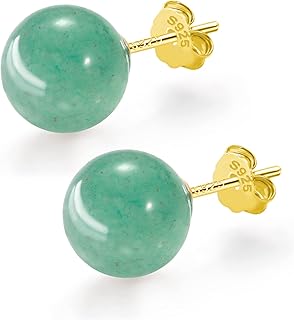 SmileBelle Sterling Silver Turquoise Stud Earrings