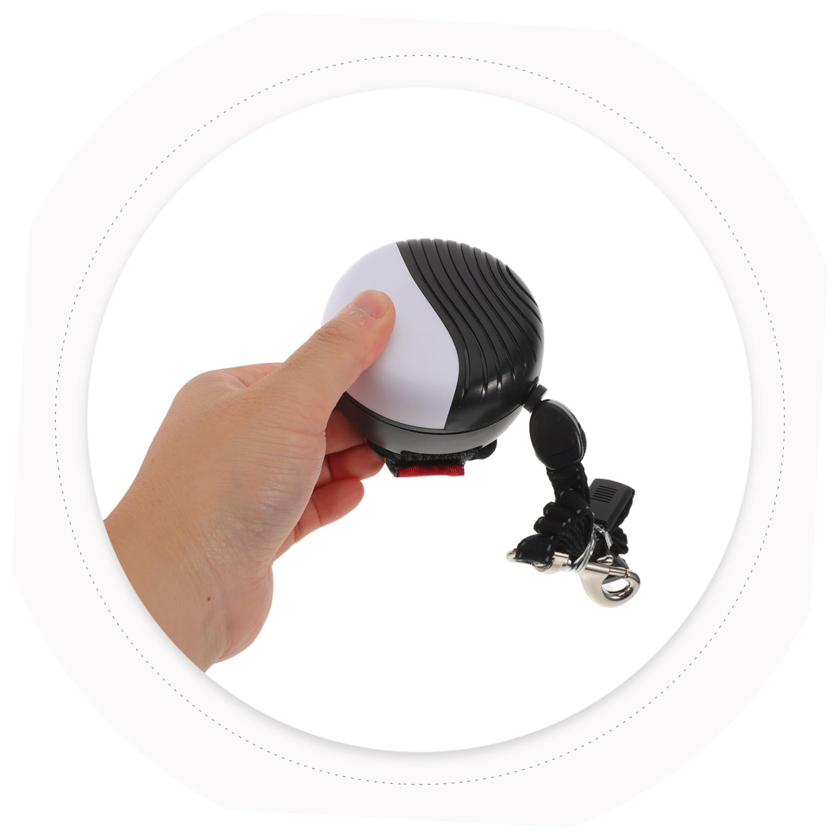 Hohopeti Correa Retráctil Automática para Perros Correa de Muñeca, Extensible 3 M, Material Abs Resistente a Mordeduras, para Perros Pequeños, Medianos y Grandes, Paseo Manos Libres, Uso