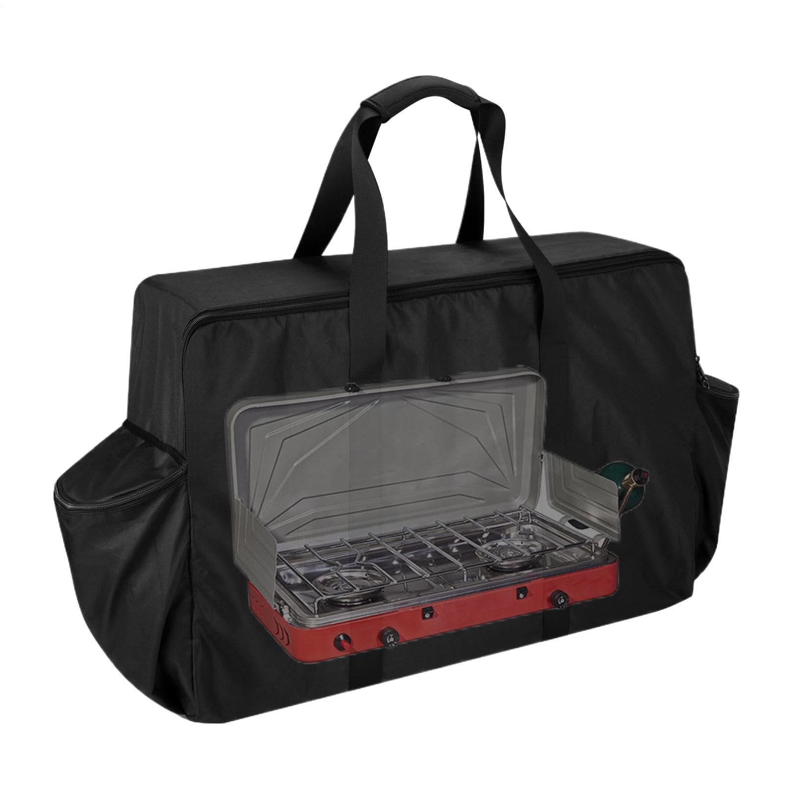 Borsa per attrezzi per barbecue, borsa per il trasporto della stufa esterna, borsa tote protettiva portatile per stufa, accessori per serbatoio pieghevoli, organizzatore esterno all'aperto, d