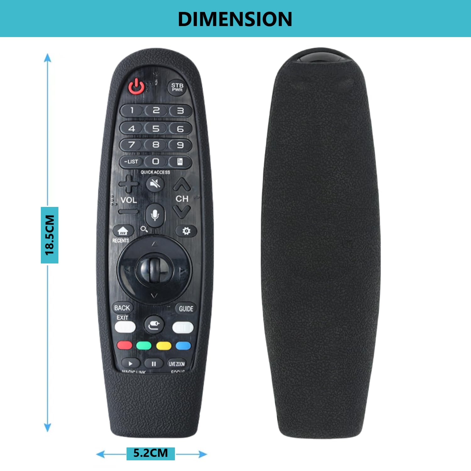 Silicone Protective Case for LG MR20GA MR19BA MR18BA MR650A MR600 Remote Control - Image 3