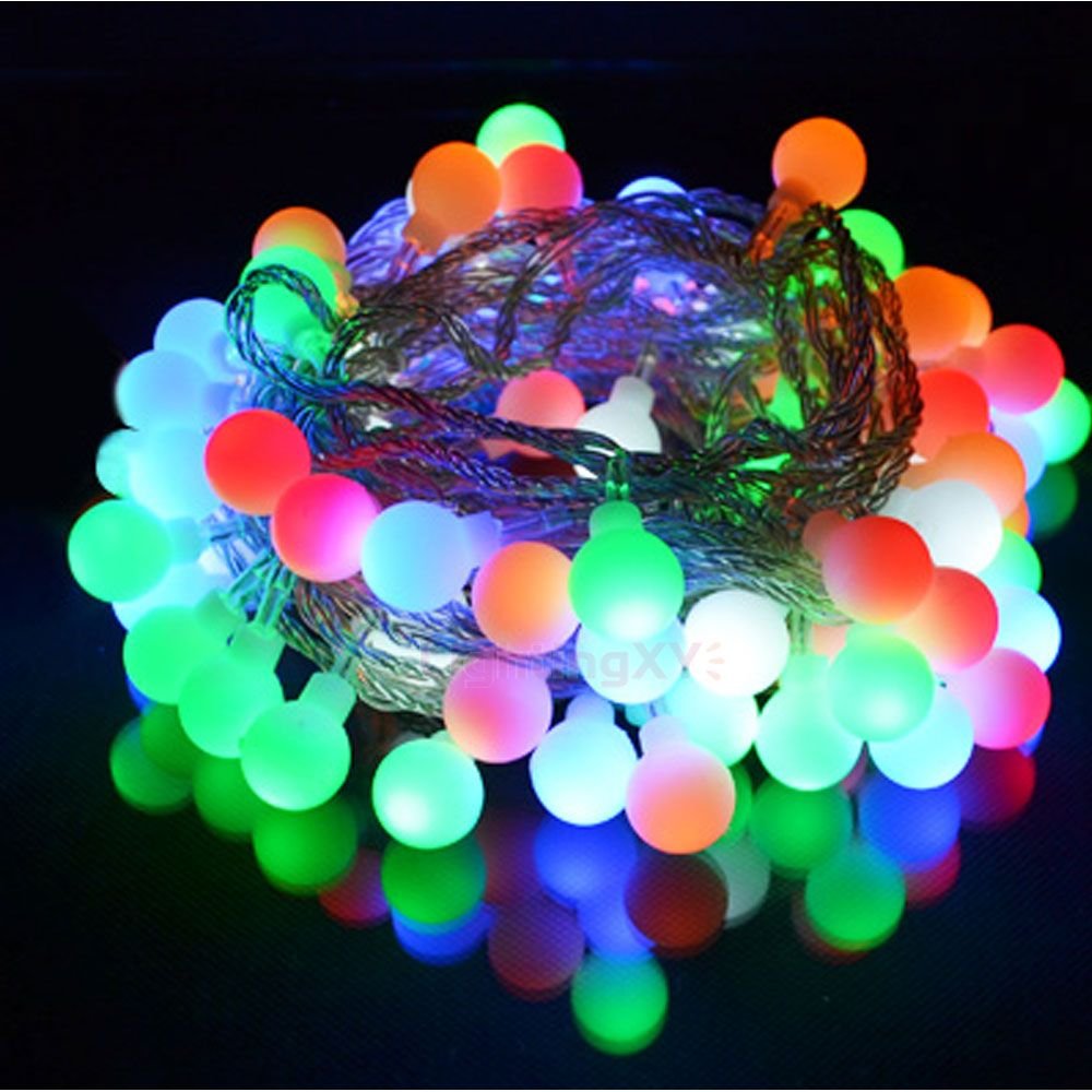 Jndee Warm White Jndee™ Battery Powered Multi Colours Berry Ball Shaped Led Fairy Lights 4M 40Led -Simple On/Off Functions, Perfect For Christmas Wedding And Parties