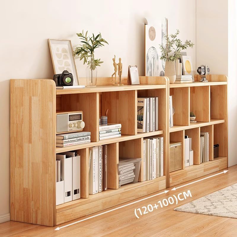 Amazon | JIHYECOU 本棚 木製 ウッド オープンシェルフ ナチュラル