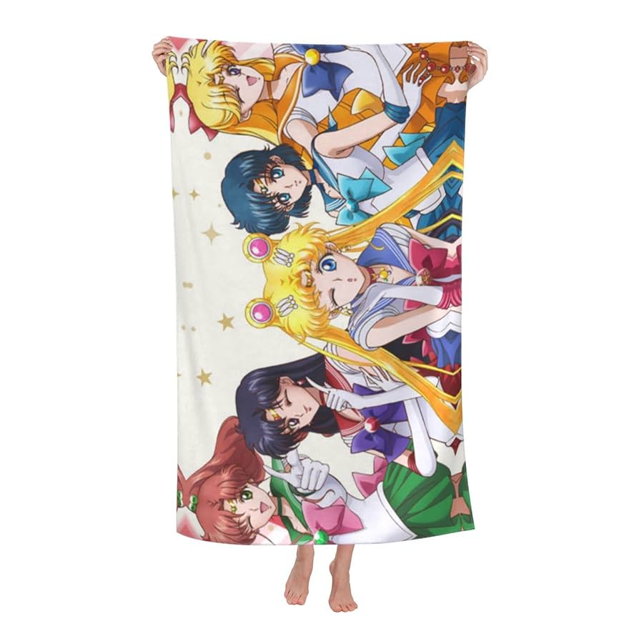 Amazon｜バスタオル 美少女戦士セーラームーン アニメ タオル