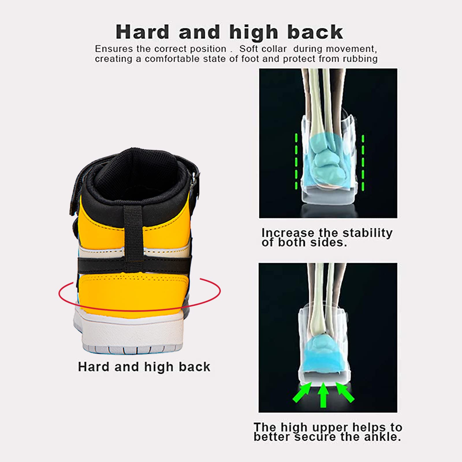 Zapatos ortopédicos para niños y niños pequeños,Zapatillas de Apoyo para el Arco y el Tobillo para niños,Ideales para Corregir y prevenir los pies Planos y los pies Varus/Valgus