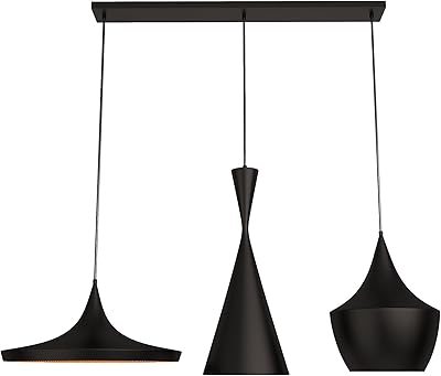 Modern Pendelleuchte Schwarz Industrie Hängelampe Metall Retro