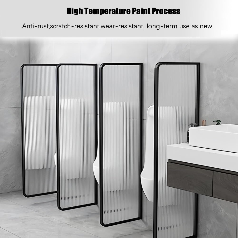 Parete divisorio impermeabile per bagno da pavimento al soffitto (bianco, 55 x 140 cm)