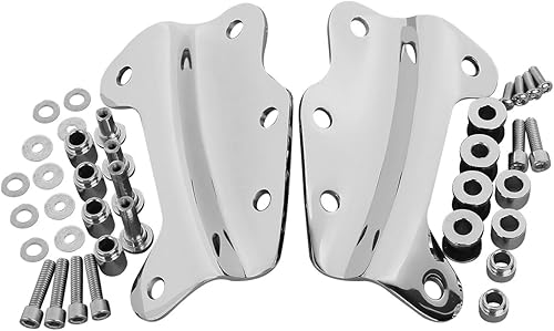 XMT-MOTO Kit de hardware de acoplamiento cromado de 4 puntos para Harley Davidson FLHR FLHRC FLHX 2009 2010 2011 2012 2013
