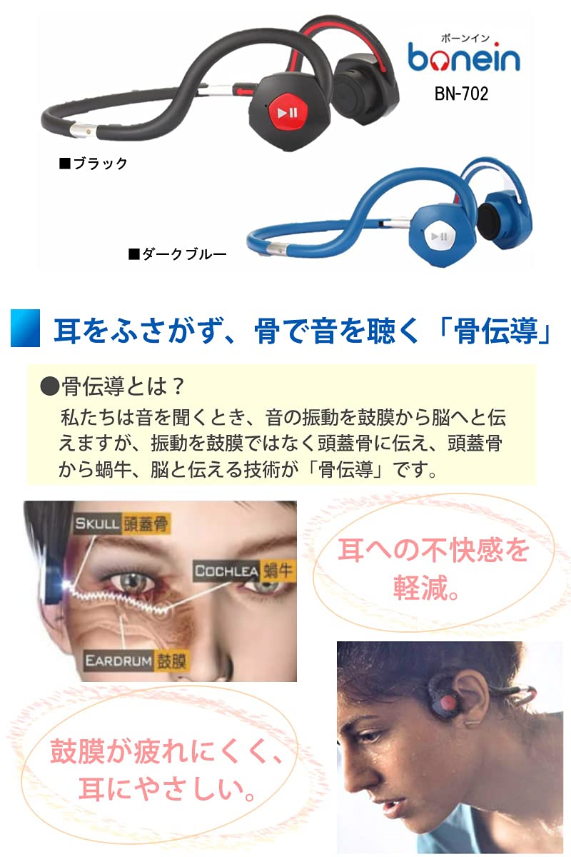 イヤホン Bone conduction headphones BN-702 EVA01 Bonein Neon Genesis EVANGELION Unit 01 Anime Bone conduction