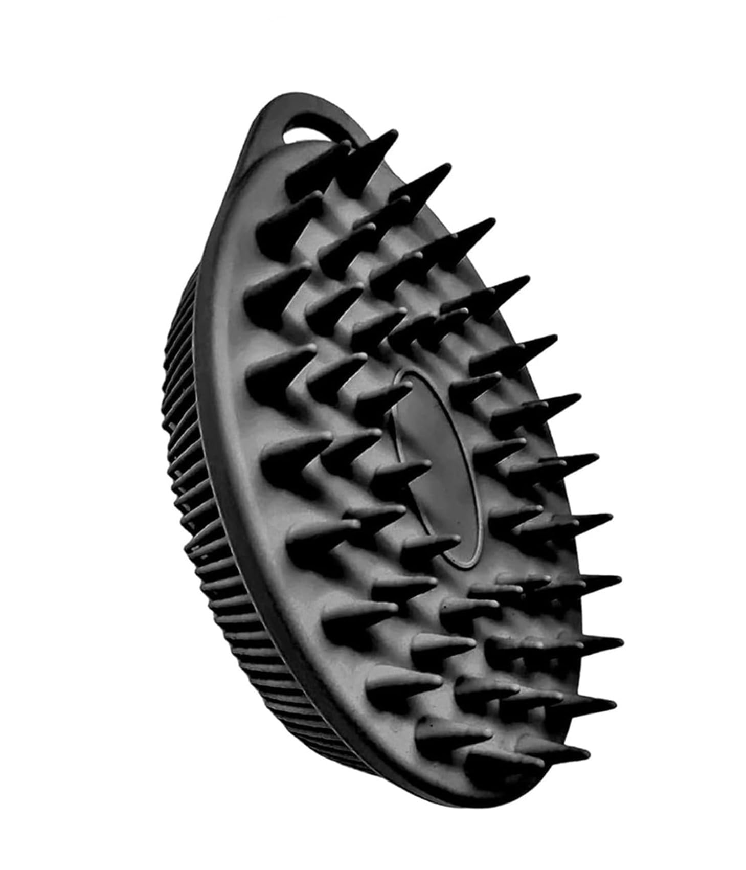 INOVERA (LABEL) Exfoliating Silicone Bathing Scrubber for Womens & Mens | Soft Body Wash Shower Brush | Dual-Sided Cleaning Brushes (Black)