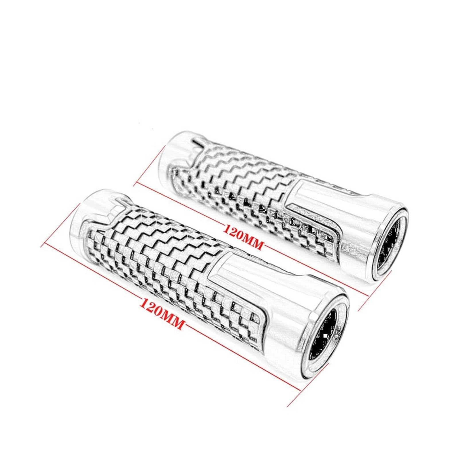 Motorrad Lenkergriffe Für Honda CBR 1100XX Blackbird 1997-2007 - Rote Griffe