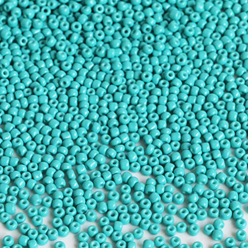 Bala&Fillic Turquoise Green Color 3mm Seed Beads About 3600pcs/100Grams in Bag