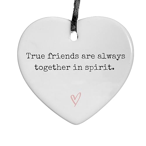 True Friends Keepsake Heart Keepsake Premium Ceramic Miss You Friend Missing Friend Friend Moving Job Promotion Relocation