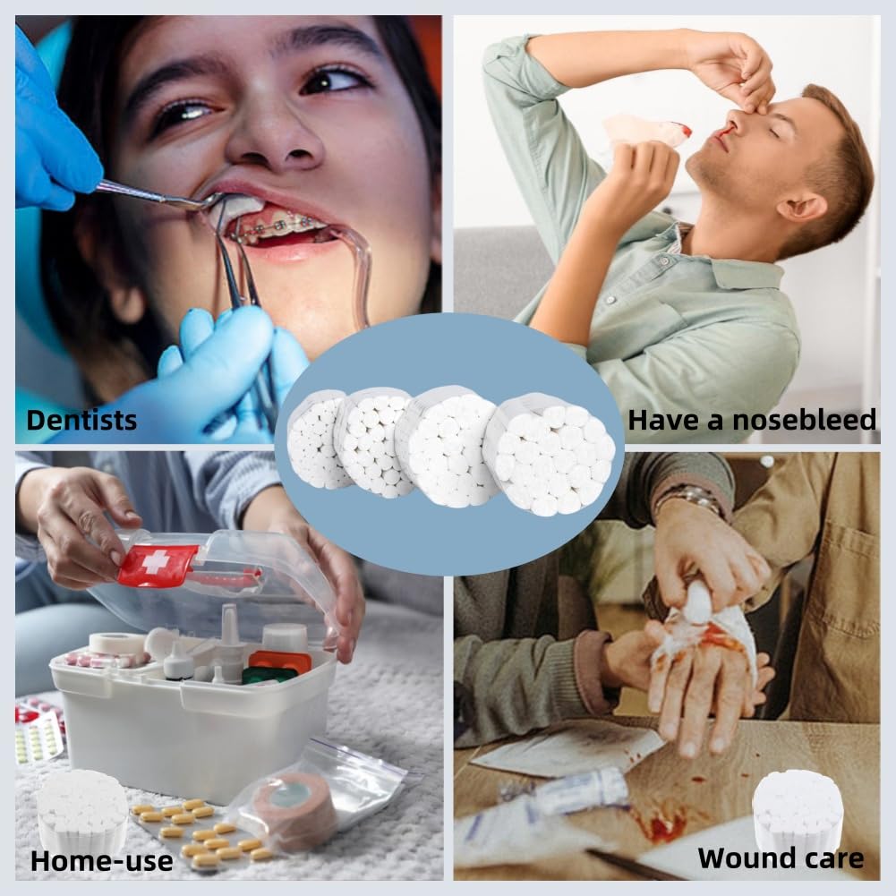 Rollos De Gasa De Algodón Dentales [paquete] Para Boca