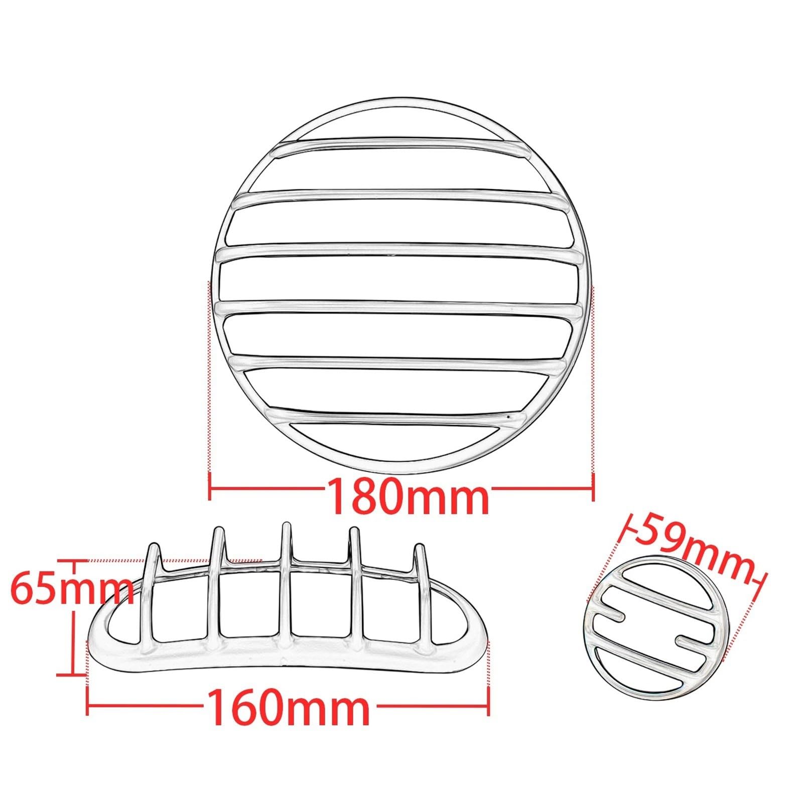Osłona ochronna na światła przeciwmgielne Osłona reflektora, kierunkowskazu i tylnego światła pasująca do motocykli Honda Rebel CM CMX 300 500 2017-2024 Osłona Lampy(A set)