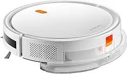Xiaomi Robot Vacuum E5 Ventilador de sucção potente de 2000Pa, Bateria de 2600mAh, configurações de 3 níveis de potência de sucção, Branco