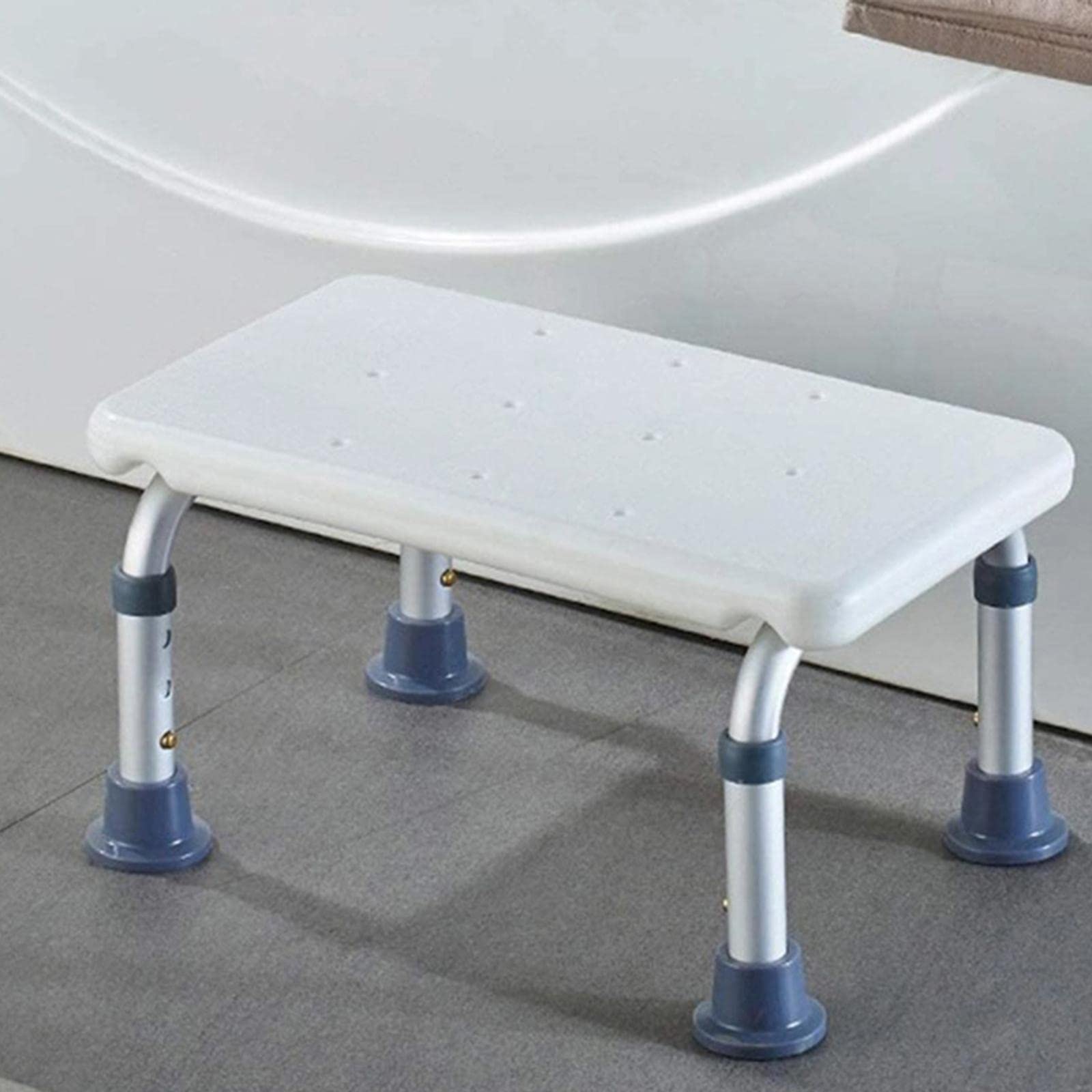 predolo Silla de ducha, taburete de baño con puntas antideslizantes, taburete de ducha ligero ajustable, banco de ducha para niños mayores