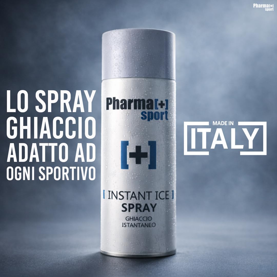PHARMA+SPORT Ghiaccio Spray Sport - Istantaneo, Effetto Freddo, Dispositivo Medico Classe I, 400ml Confezione da 6 Pezzi