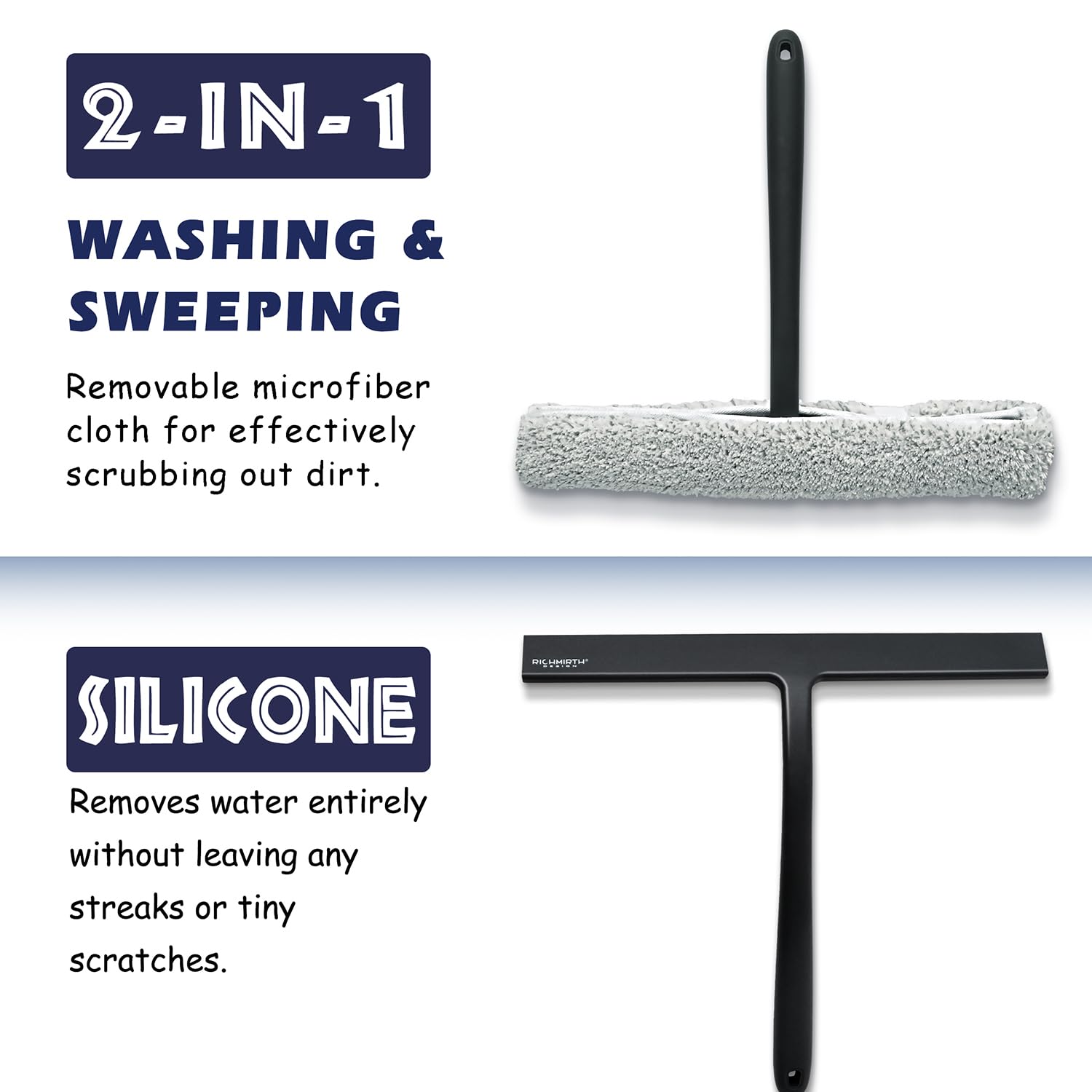 New Shower Squeegee Glass Wiper Scraper Shower Squeegee Cleaner With Silicone Holder Bathroom Mirror Scraper Glass Cleaning