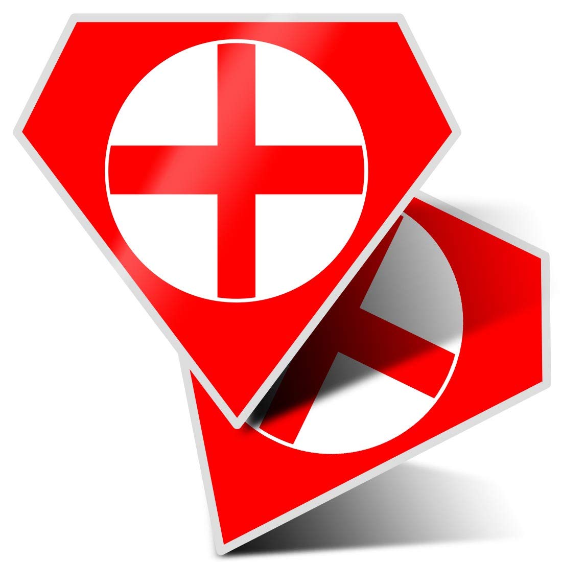 Destination Vinyl Ltd Multi 2 X Diamond Stickers 7.5 Cm - England Flag Map Fun Decals For Laptops,Tablets,Luggage,Scrap Booking,Fridges, #9032