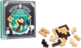 The Einstein Collection Letter Blocks - 3D Brain Teaser Puzzles - 12 Brain Teasing Challenges - Professor Puzzle 3D Brain Teaser Puzzles.