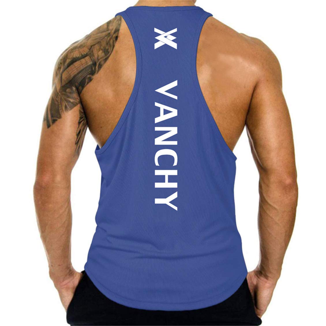 Cabeen Men's Sports Tank Top Muscle Shirt Functional Quick-Dry Gym Shirt for Training Fitness & Bodybuilding