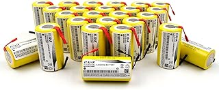 (20-Pack) Sub C 1.2V 2000mAh Ni-CD SC Rechargeable Battery for Power Tools (with Tabs)